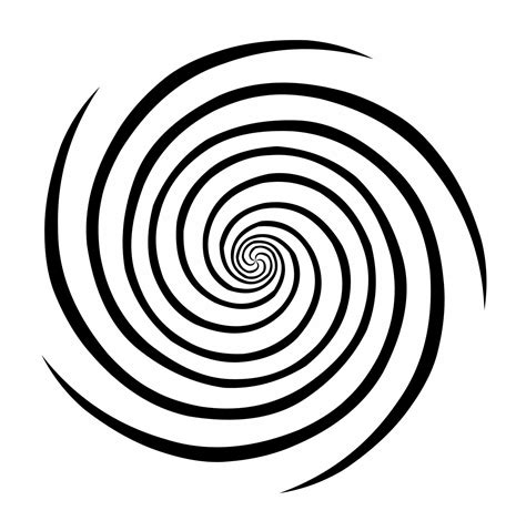 Black White Hypnosis Spiral Icon Isolated On White Background 18836744 Vector Art At Vecteezy