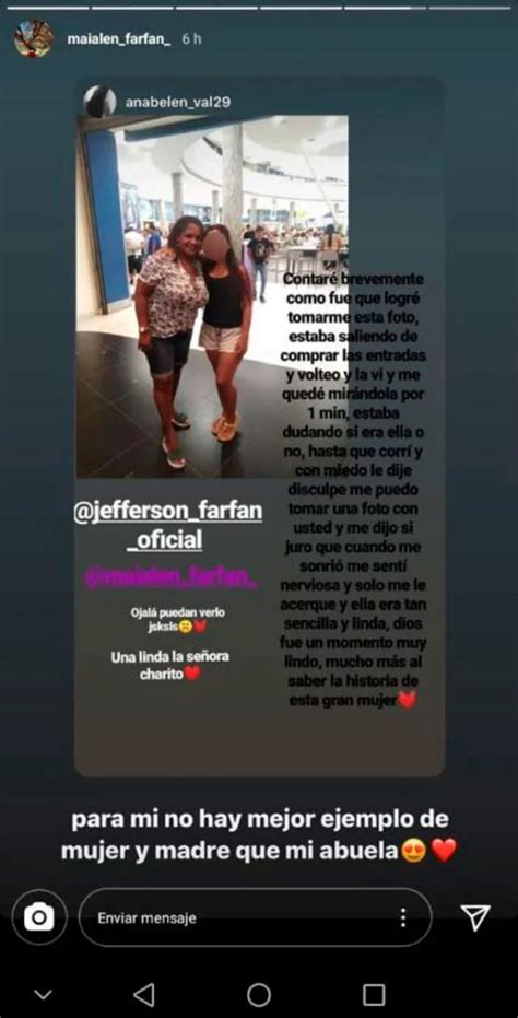 Jefferson Farf N Su Hija Maialen Dedica Mensaje A Do A Charo Tras