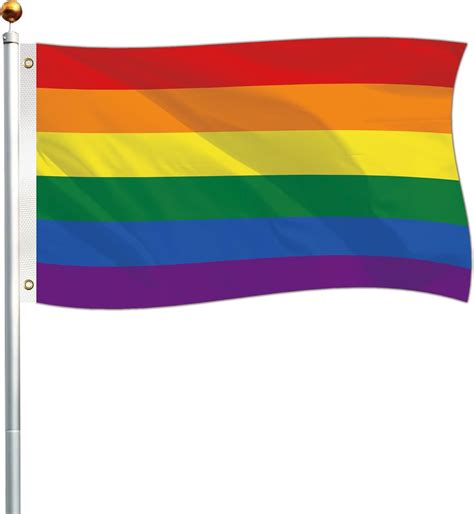 Rainbow Pride Flags Lgbtq Flags Outdooor Vivid Color And Fade Proof Rainbow Transgender Lesbian