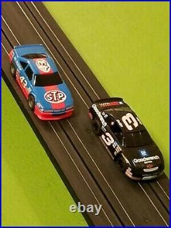 Car Track Set | Tyco HO NASCAR Banked Double Oval Slot Car Race Track ...