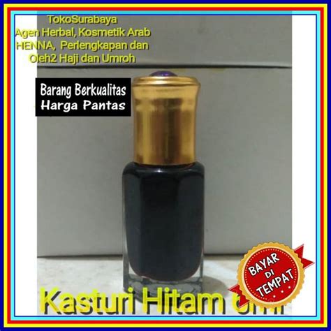 Minyak Wangi Parfum Kasturi Hitam Cobra Asli Arab Saudi 6Ml 6 Ml Misk