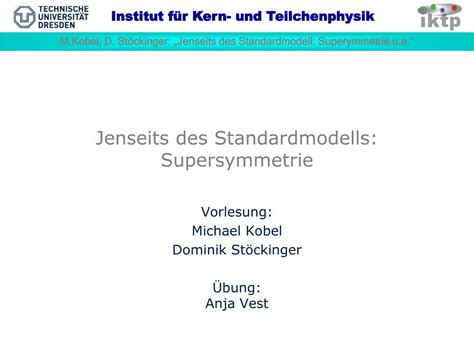 PPT Jenseits Des Standardmodells Supersymmetrie PowerPoint