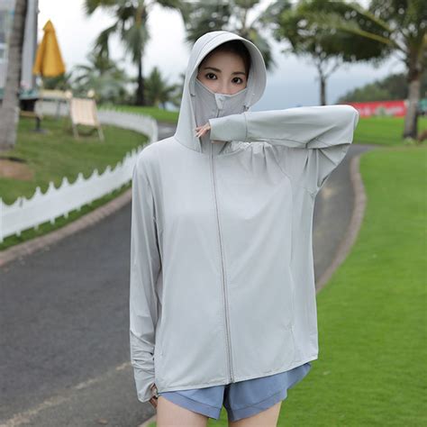 Sun Protection Clothing For Women In Summer New Anti Uv Ice Silk