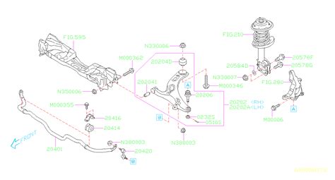 2022 Subaru Impreza Suspension Control Arm Left Front Lower