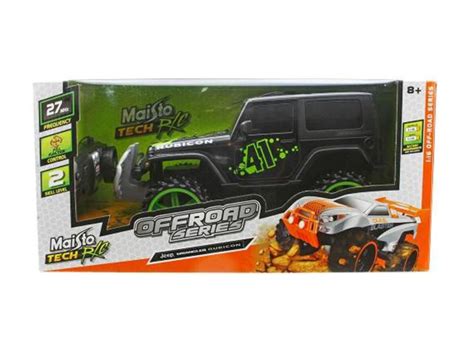 Maisto 1 16 RC Jeep Wrangler Rubicon Black Green EBay