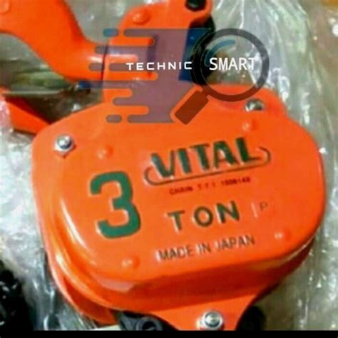 Promo Chain Block Vital Ton X Meter Takel Rantai Manual Original