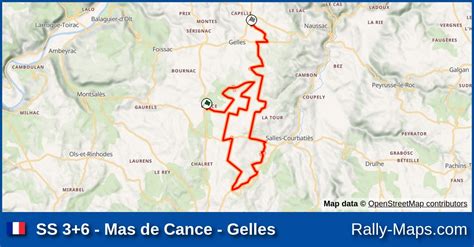 SS 3 6 Mas De Cance Gelles Stage Map Rallye Terre Des Causses