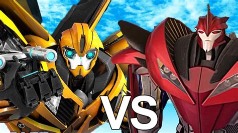 Bumblebee Vs Knockout Battle Transformers Prime Youtube