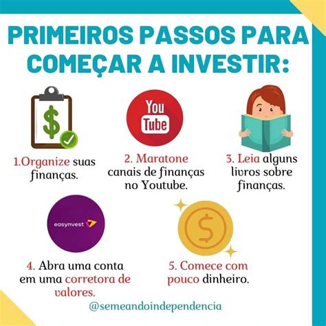 Começar a Investir Como fazer investimentos Dicas de finanças Dicas