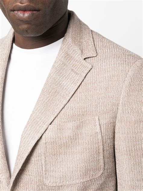 Canali Blazer Tejido Con Botones Farfetch