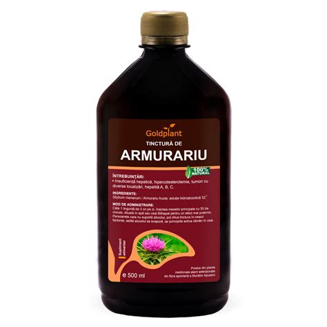 Tinctura De Armurariu 500ml Goldplant Produse Naturiste