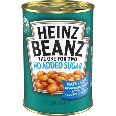 Buy Heinz Baked Beans No Added Sugar Beans 300g Online Worldwide Delivery Australian Food Shop