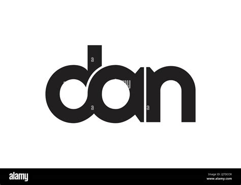 Dan Monograma Inicial Carta Dan Diseño De Logotipo Plantilla De Vector Diseño De Logotipo De