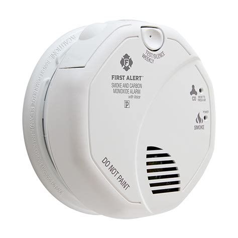 First Alert Sc Bv Talking Hardwire Smoke Carbon Monoxide Alarm