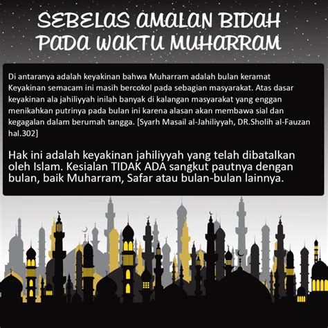 Sebelas Amalan Bidah Pada Waktu Muharram