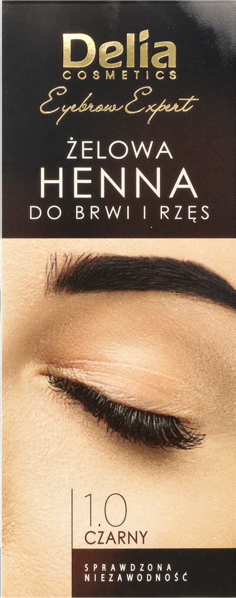 Delia Cosmetics Eyebrow Expert Henna Do Brwi I Rz S Elowa Nr