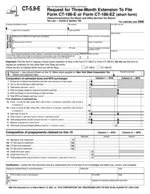 Fillable Online Nysscpa Request For Three Month Extension To File Form