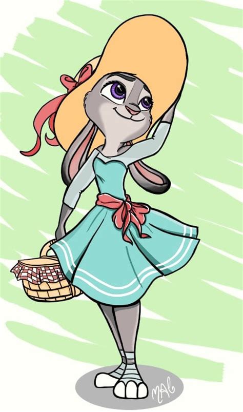 Judy Hopps In A Dress By Wandering Doodles Rzootopia