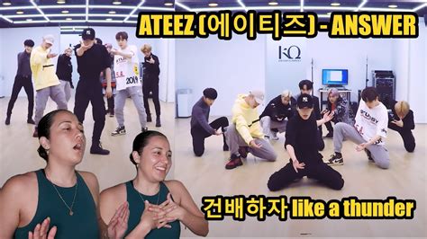 Ateez Answer Dance Practice Reaction So Much Yunho Youtube