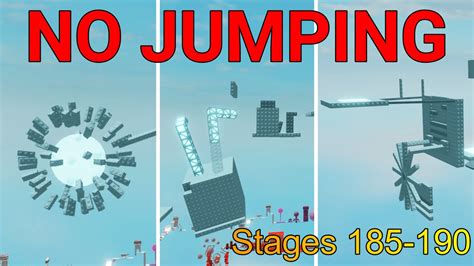 No Jumping Difficulty Chart Obby Stages Youtube