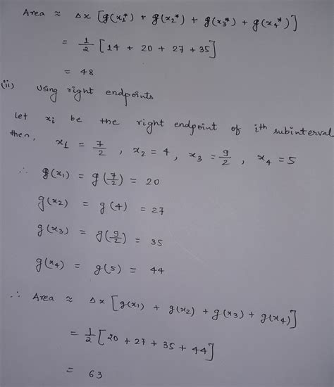 Solved Use Left And Right Endpoints And The Given Number Of