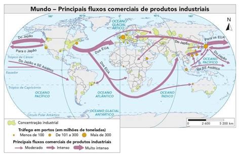 13 A Observe O Mapa Acima E Identifique Os Principais Fluxos Do