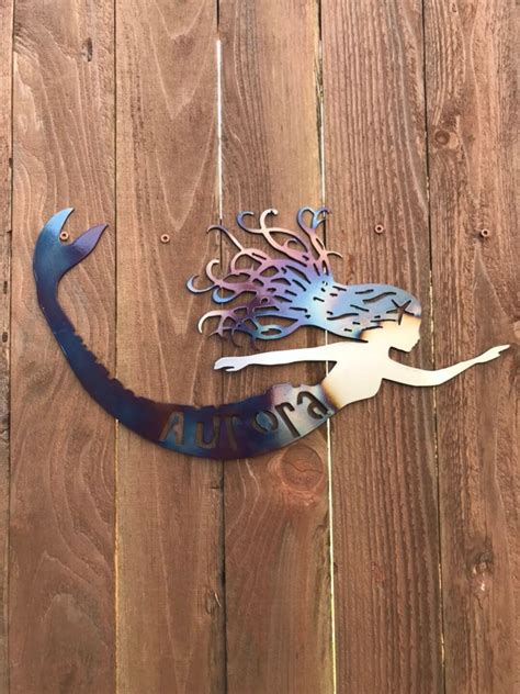 Custom Metal Mermaid Wall Art Etsy