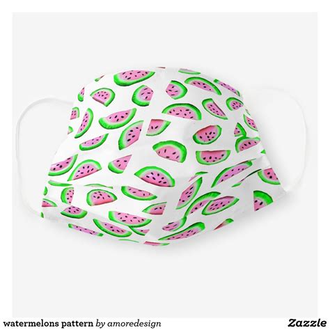 Watermelons Pattern Cloth Face Mask In 2020 Watermelon