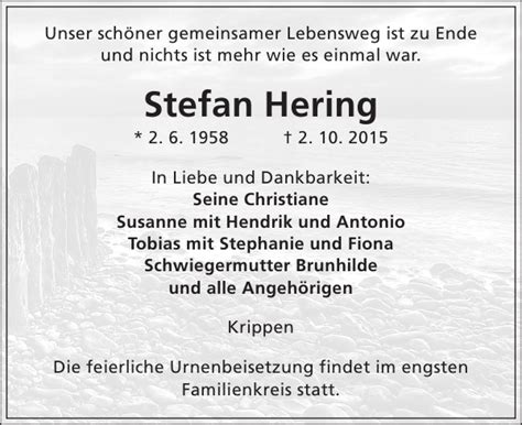 Stefan Hering Traueranzeige Sächsische Zeitung