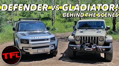 Behind The Scenes The 2020 Land Rover Defender And Jeep Gladiator Take