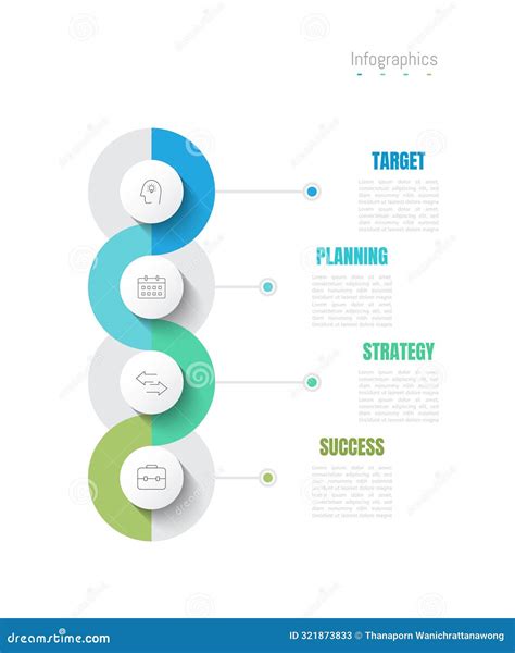Infographic 4 Options Design Elements for Your Business Data. Vector