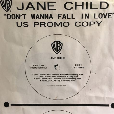 Jane Child – Don't Wanna Fall In Love (Vinyl) - Discogs