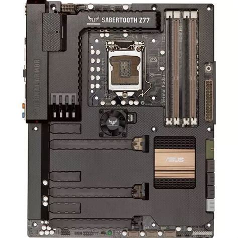 ASUS SABERTOOTH Z77 Desktop Motherboard - Intel Z77 Chipset - Socket H2 ...