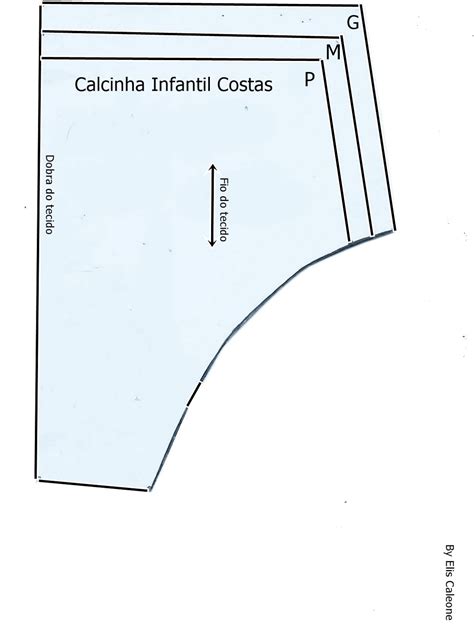 Novos Moldes De Calcinha Infantil P M G S Clicar E Imprimir Agulha