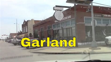 Garland Tx Downtown Old Historic Big City Town Texas Usa Channel