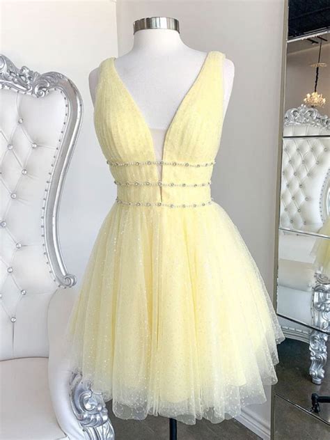 Yellow Dresses For Homecoming