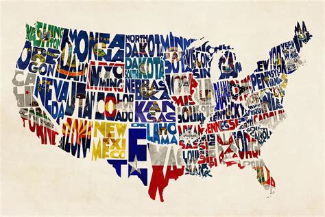 Us Map With State Flags