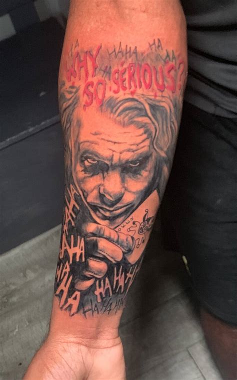 Heath Ledger Joker Why So Serious Tattoo