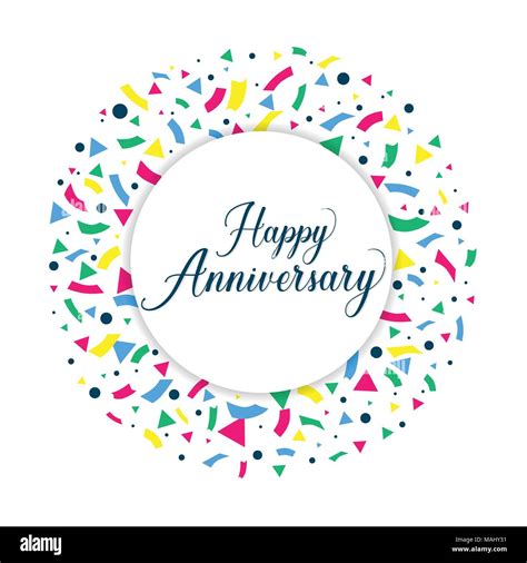 Happy Anniversary Background Design For Booklet Leaflet Magazine