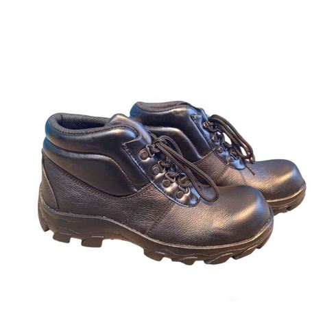 Promo Sepatu Safety Boots Pria Model Krisbow King Kulit Asli Cokelat