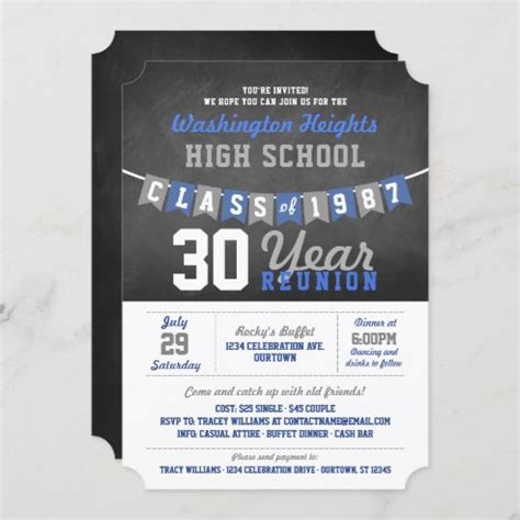 High School Reunion Invitations | Zazzle