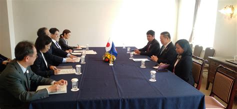 Secretary General Of ASEAN Meets With Japans Minister Of Land