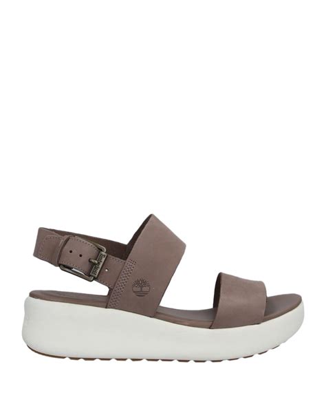 Timberland Leather Sandals in Gray - Lyst