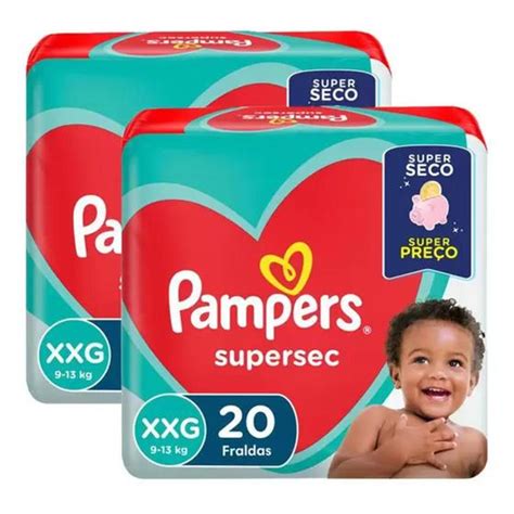 Fralda Pampers Supersec Vermelha Jumbo Pacotes Tamanho Xxg