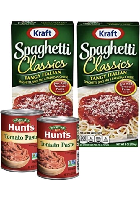 Complete Meal Kit Kraft Foods Classics Tangy Italian Spaghetti 8 Oz