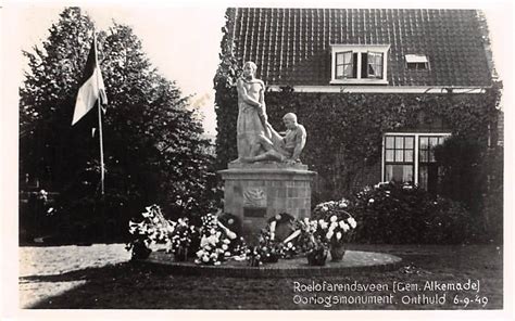 Roelofarendsveen Gem Alkemade Oorlogs Monument Onthuld 6 9 49 HC8650