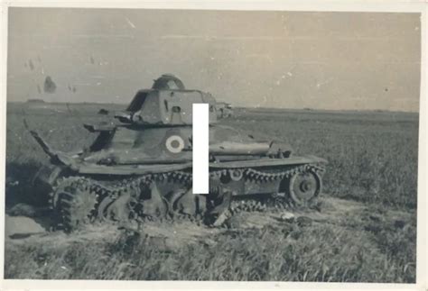 Frankreich Feldzug Abgeschossener Franz Sischer Panzer Tank Char Wk Ii