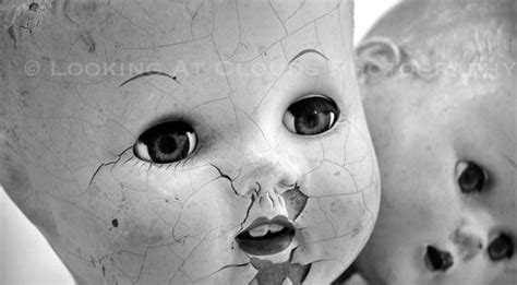 Creepy Doll Black And White Photography