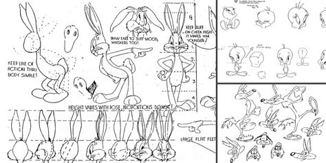 Looney Tunes Warner Bros Characters Model Sheet Looney Tunes Characters ...