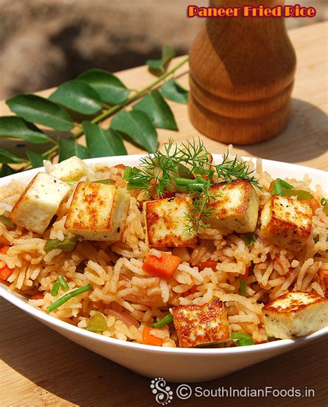 Paneer Fried Rice How To Make Step By Step Photos